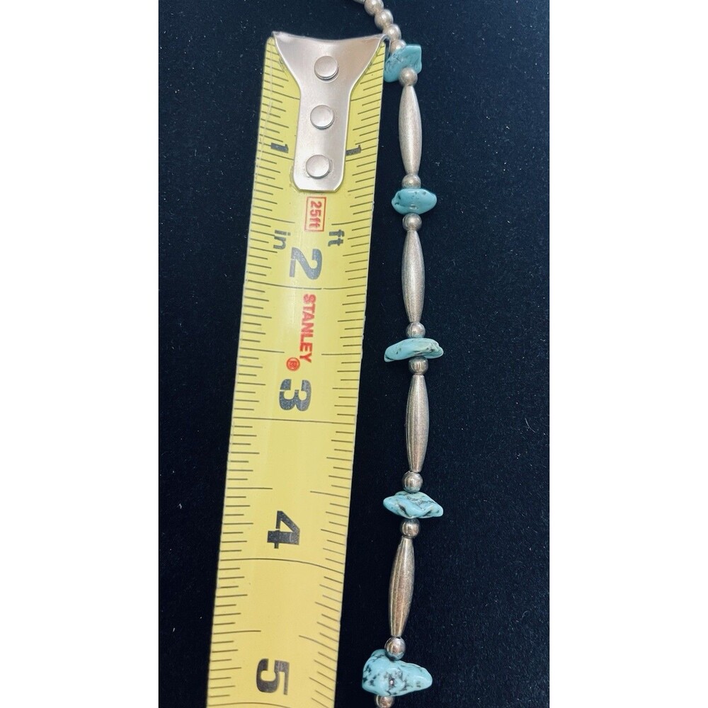 Southwestern Silver Tone Turquoise Coral Bead Necklace & Bracelet Lot Untested - Picture 4 of 14